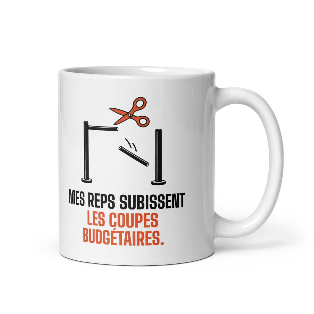 Mug 33 cl « Mes reps subissent les coupes budgétaires. »