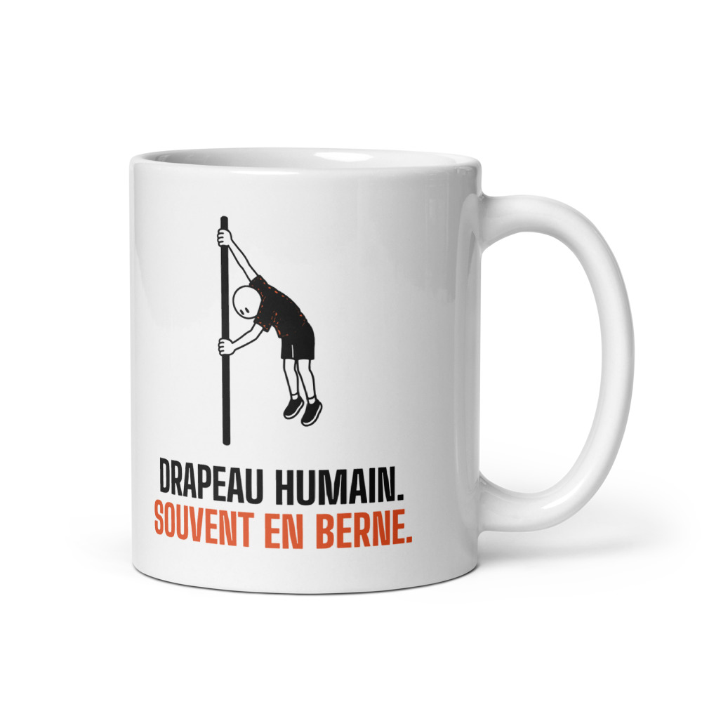 Mug 33 cl « Drapeau humain. Souvent en berne. »